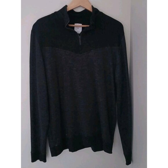 We Norwegians 100% Merino Wool 1/4 Zip Pullover Sweater Size Medium Gray Winter - Picture 9 of 10